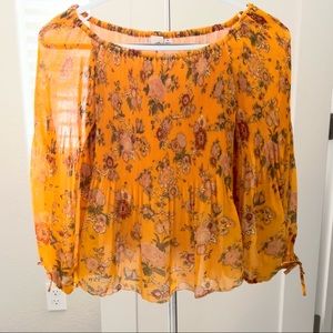 Aritzia Wilfred Off Shoulder Blouse